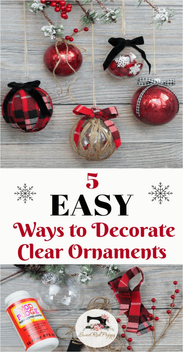  Clear Plastic Craft Ornaments Diy Ideas