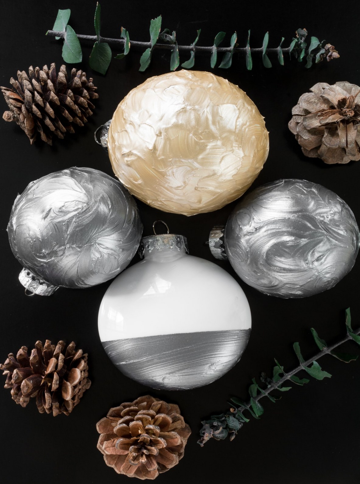  Clear Plastic Craft Ornaments Diy Texture Painted Week Of Christmas