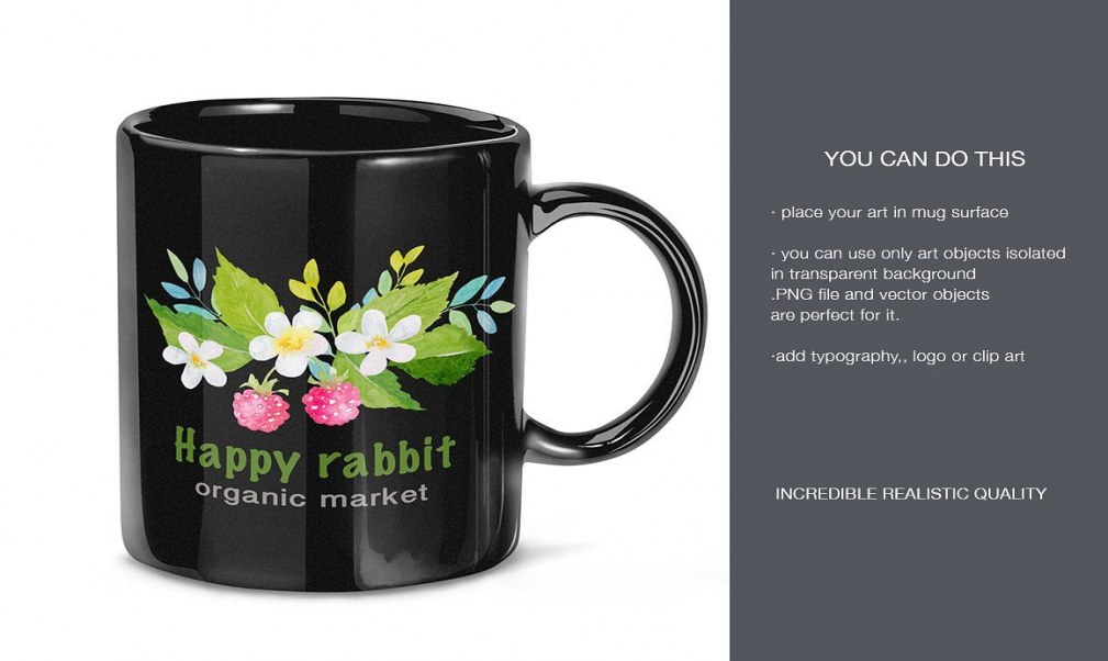  Mug Design Ideas Black Mockup Edition Layered Separately Quick