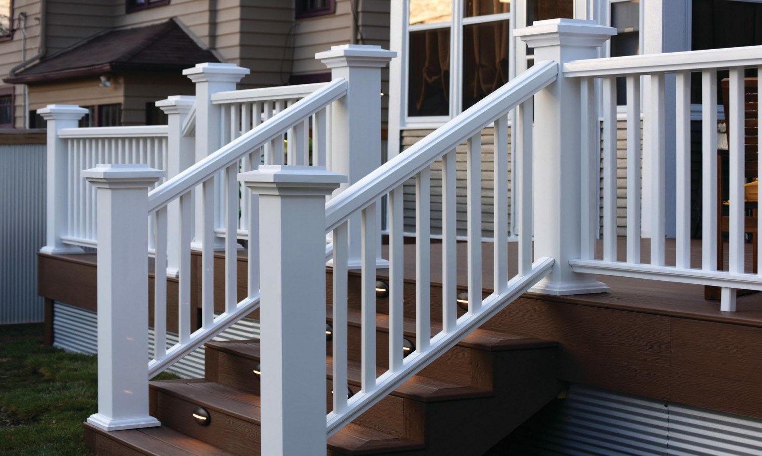 Stair Railing Pictures How To Install Timbertech Deck